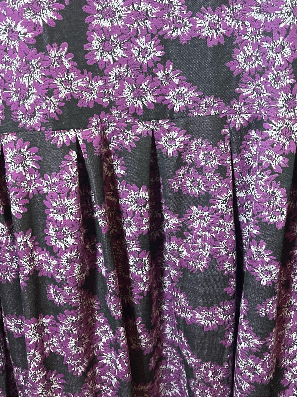 LuLaRoe Amelia Dress Purple Floral Short Sleeve Dress feminine defined pockets - Picture 8 of 12